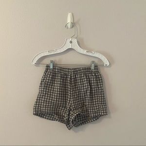 PacSun black and white checkered shorts